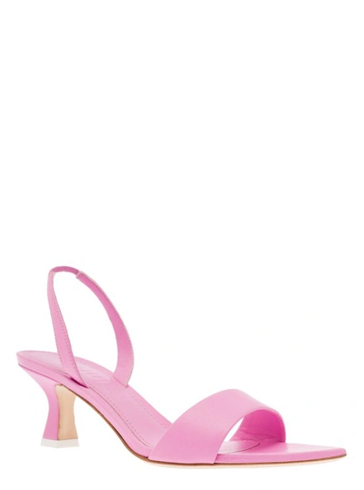 Shop 3juin Orchid' Pink Pointed Sandals In Leather