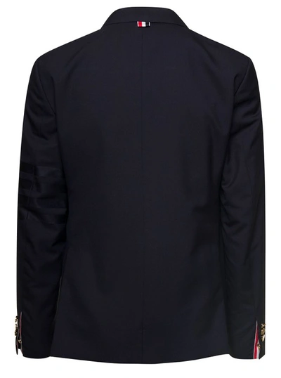 Shop Thom Browne Engineered 4 Bar Plain Weave Suit In Black