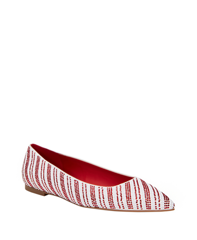 Shop Katy Perry Women's The Hollie Pointed Toe Ballet Flats In Red Multi