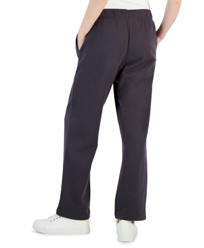 Shop Id Ideology Women's Relaxed Wide-leg Sweatpants, Created For Macy's In Light Sand Heather