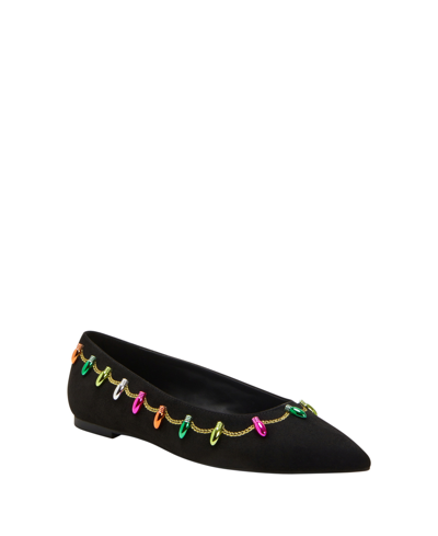Shop Katy Perry Women's The Hollie Christmas Pointed Toe Ballet Flat In Black