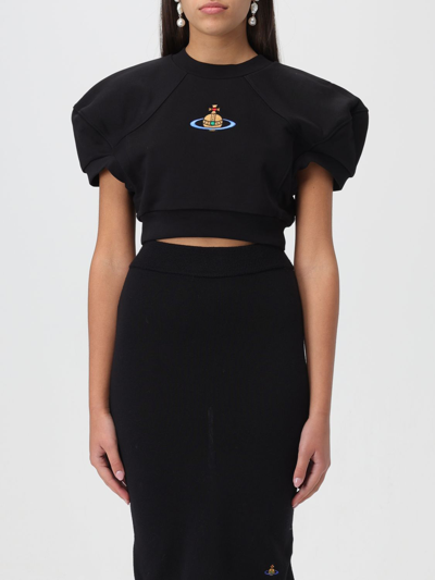 Shop Vivienne Westwood Sweatshirt  Woman Color Black
