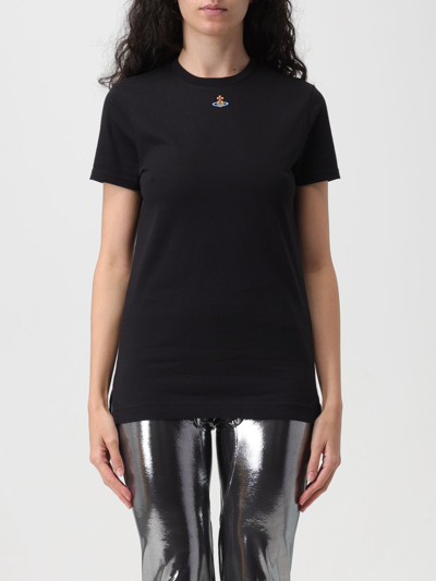 Shop Vivienne Westwood T-shirt  Woman Color Black
