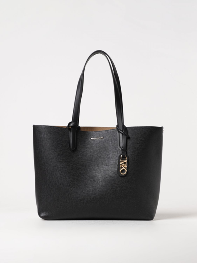 Shop Michael Kors Eliza Grained Leather Bag In Black