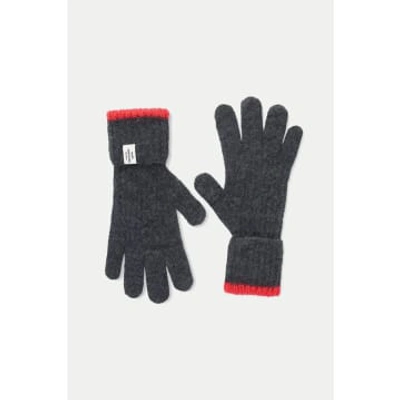 Shop Mads Norgaard Dark Grey Melange Tosca Anine Gloves