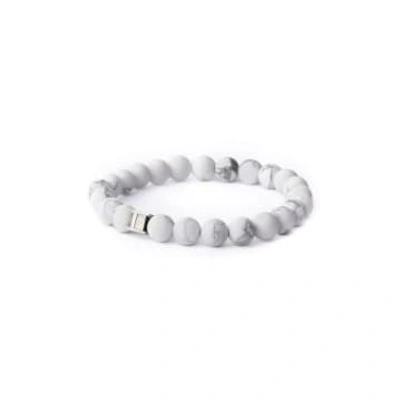 Shop Gemini Medium White Alpha Mat Bracelet