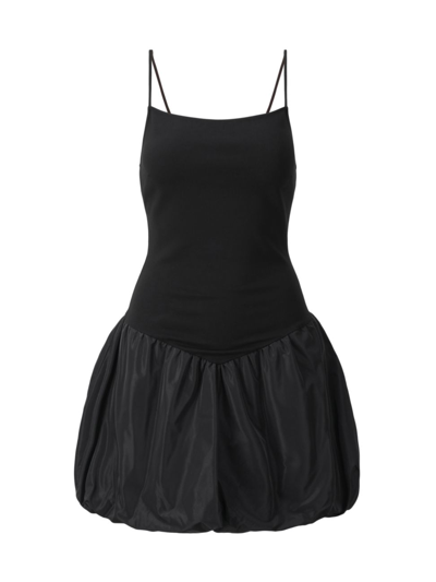 Shop Staud Women's Ablee Bubble Minidress In Black