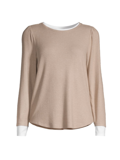 Shop Nic + Zoe Women's Sweet Dreams Layered Top In Natural