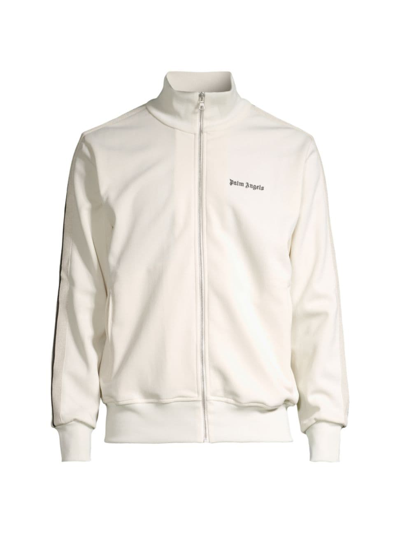 Shop Palm Angels Men's Classic Track Jacket In Butter Black