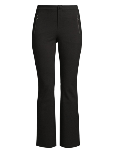 Shop Nic + Zoe Women's Ponte Slim Flared Pants In Black