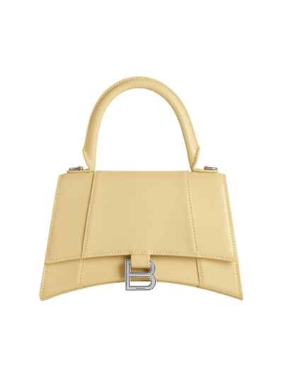Shop Balenciaga Women's Hourglass Small Handbag In Yellow