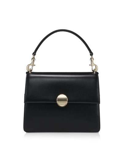 Shop Chloé Women's Penelope Leather Top-handle Bag In Black