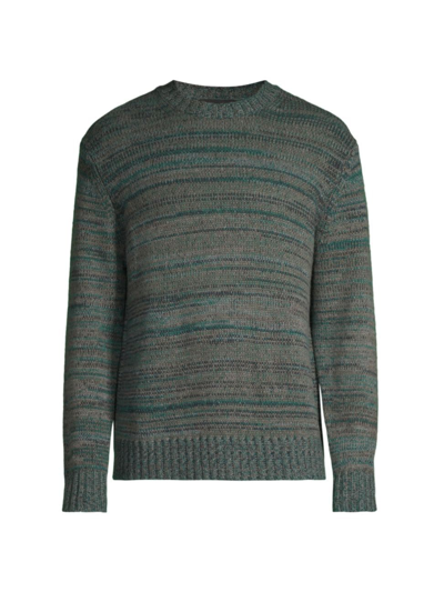 Shop Vince Men's Marled Crewneck Sweater In Cole Cove