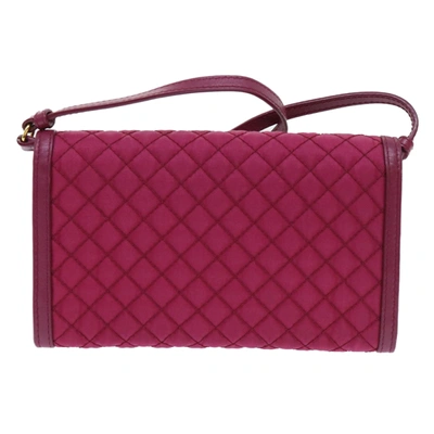 Shop Prada Tessuto Pink Synthetic Wallet  ()