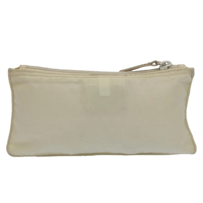 Shop Prada White Synthetic Clutch Bag ()