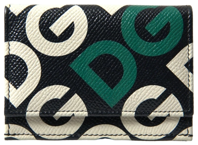 Shop Dolce & Gabbana Multicolor Dg Mania French Flap Leather Wallet