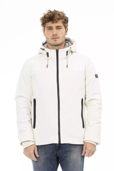 Shop Baldinini Trend White Polyester Jacket