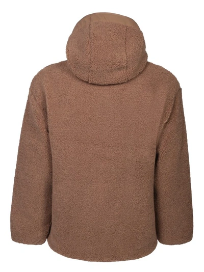 Carhartt Polyester Fleece Jacket In Brown