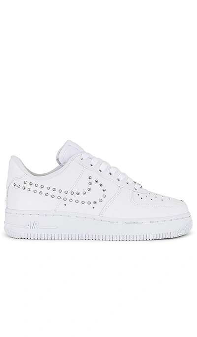 Shop Nike Air Force 1 '07 Sneaker In White  Chrome  & Metallic Silver