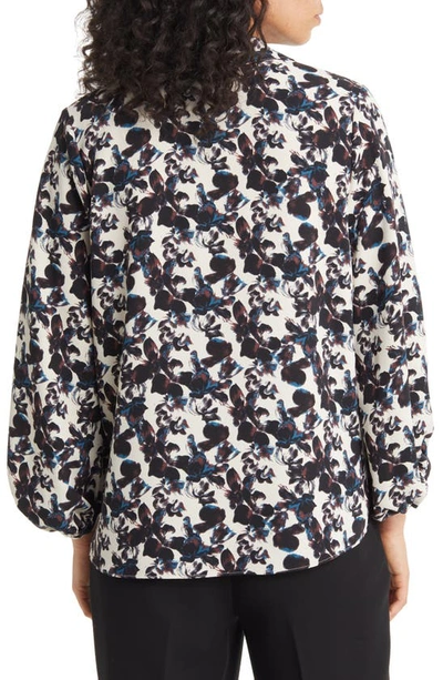 Shop Nordstrom Poet Sleeve Top In Beige Rainy Day Blossoms