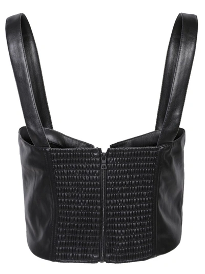 Shop Alice And Olivia Slim Fit Bustier In Black