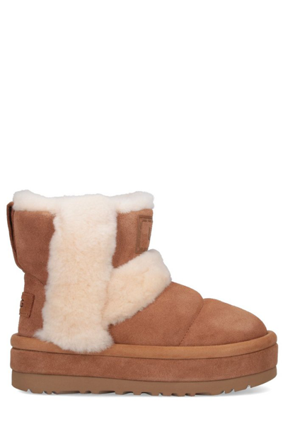 Shop Ugg Classic Chillapeak Round Toe Boots In Brown