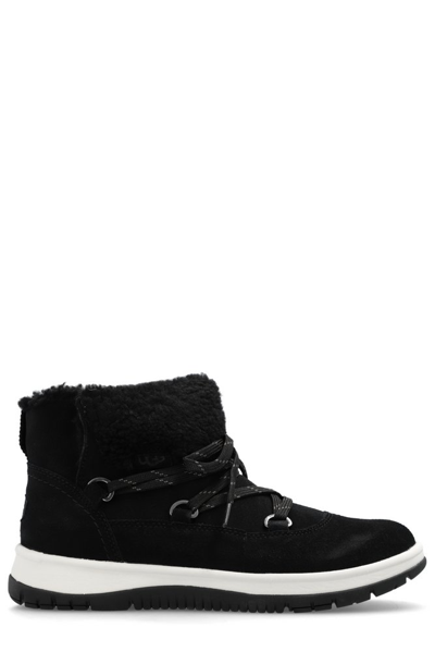 Shop Ugg Lakesider Heritage Round Toe Boots In Black