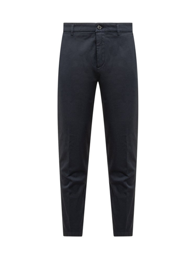 Shop Department 5 Logo Tag Straight Leg Trousers In Blue