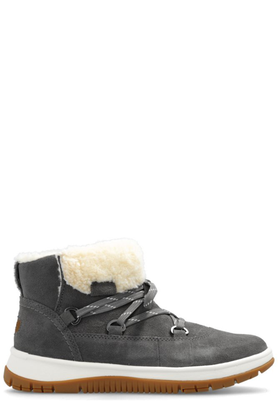 Shop Ugg Lakesider Heritage Round Toe Boots In Grey