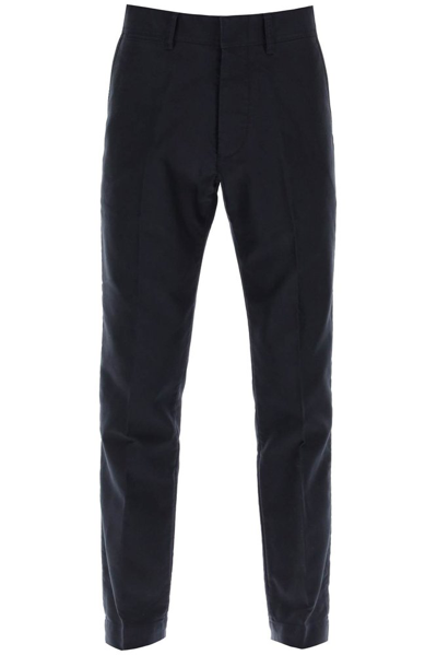 Shop Tom Ford Chino Pants In Navy