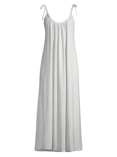 Shop Andine Women's Positano Stripe Sydney Midi-dress In Grey White
