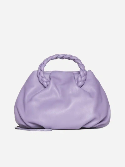 Shop Hereu Bombon Leather Bag In Lavender