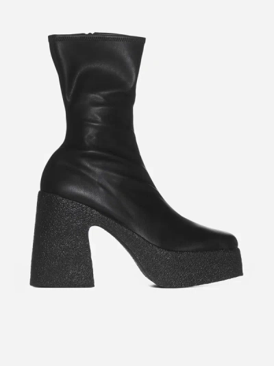 Shop Stella Mccartney Skyla Vegan Leather Ankle Boots In Black