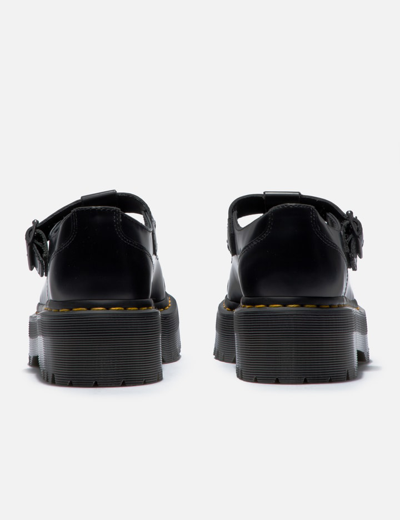 Shop Dr. Martens' Bethan Polished Smooth Leather Platform Shoes In Black