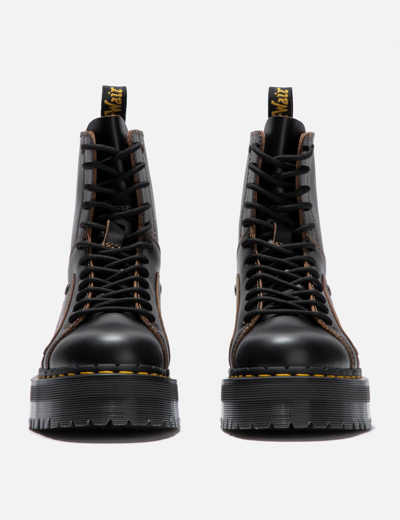 Shop Dr. Martens' Jadon Decon Lace-to-toe Platform Leather Boots In Black