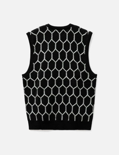 Shop Butter Goods Chain Link Knitted Vest In Black