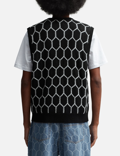 Shop Butter Goods Chain Link Knitted Vest In Black