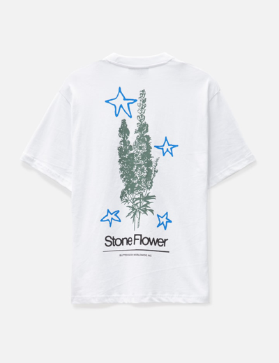 Shop Butter Goods Stone Flower T-shirt In White