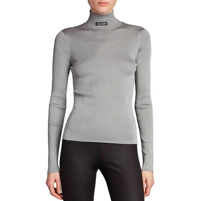 Shop Balenciaga Ribbed Turtleneck Sweater