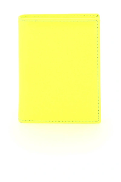 Shop Comme Des Garçons Comme Des Garcons Wallet Fluo Leather Bifold Wallet