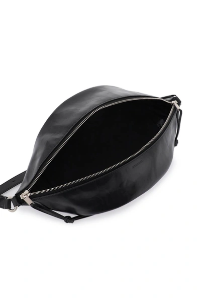 Shop Jil Sander Medium Shoulder Bag In Brushed Leather