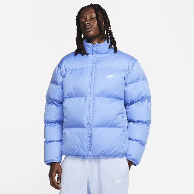 Shop Nike Men's  Sportswear Club Puffer Jacket In Blue