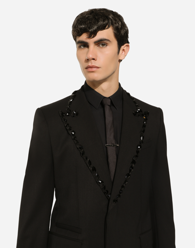 Shop Dolce & Gabbana Metal Tie Clip In Black