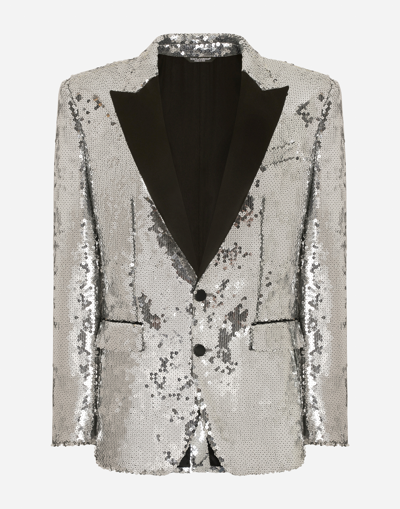 Dolce & Gabbana Sequin-embellished Tuxedo Jacket