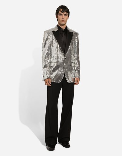 Dolce & Gabbana Sequin-embellished Tuxedo Jacket