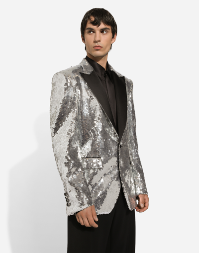 Dolce & Gabbana Sequin-embellished Tuxedo Jacket