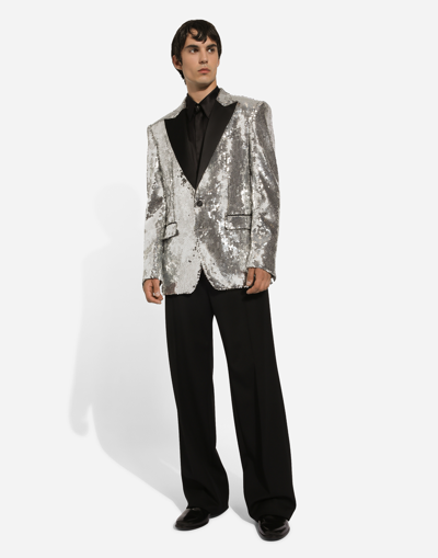 Dolce & Gabbana Sequin-embellished Tuxedo Jacket