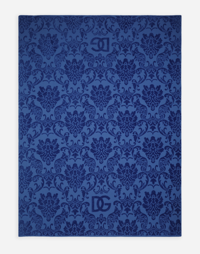 Dolce & Gabbana Beach Towel In Cotton Terry Jacquard In マルチカラー