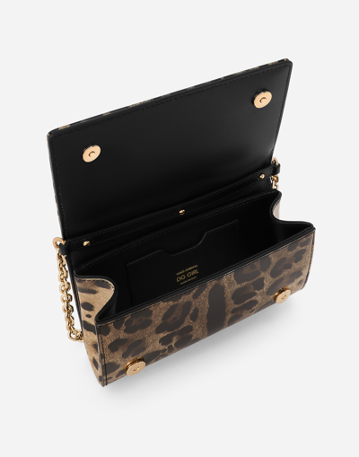 Shop Dolce & Gabbana Dg Girls Mini Bag In Animal Print