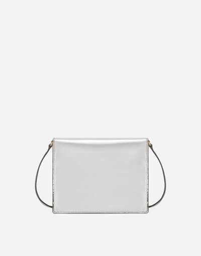 Shop Dolce & Gabbana Dg Logo Bag Crossbody Bag In Silver